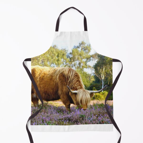 Item preview, Highland cow in the heather designed and sold by Theonebespoke.