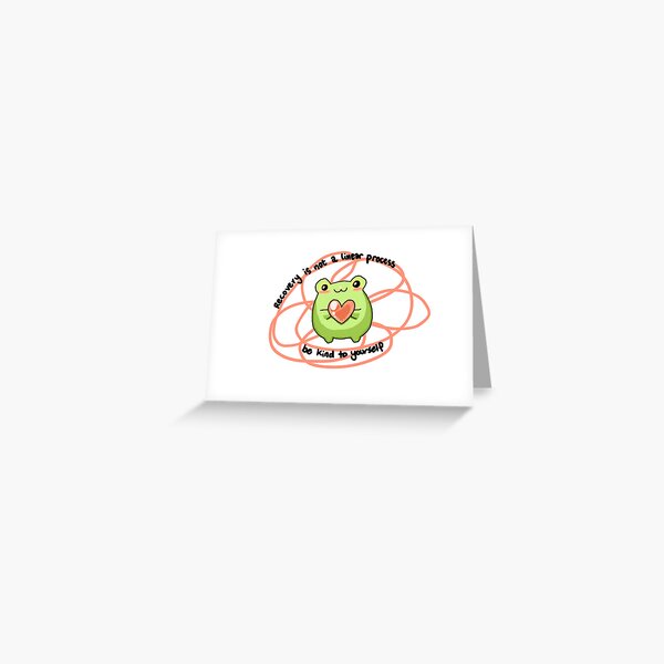 Item preview, Recovery is not a linear process frog designed and sold by KaffeeSpice.