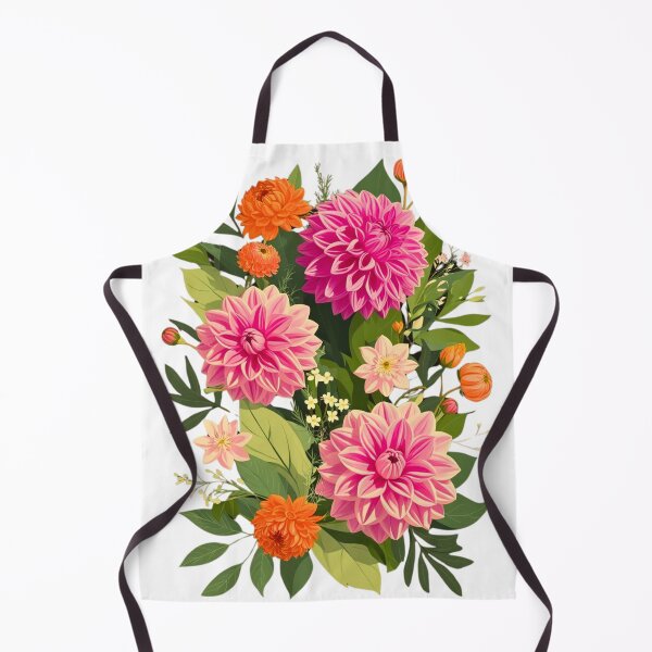 Artikelvorschau, Lebendige Blumenarrangement-Kunstwerke - Bunte Dahlien und Blüten entworfen und verkauft von AdaMerch.