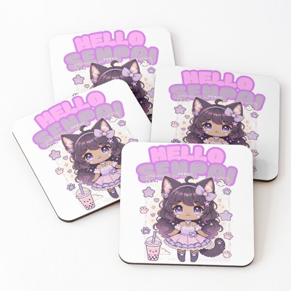 Item preview, Hello Senpai Cute Kawaii Kitten Maid designed and sold by Zya8Rya.