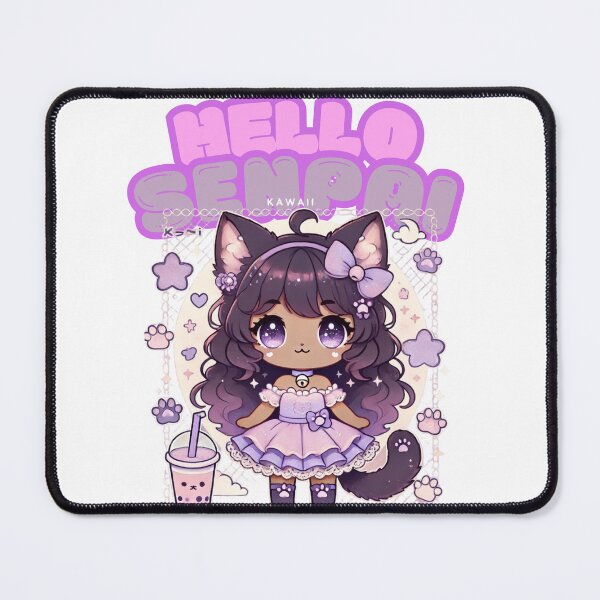 Item preview, Hello Senpai Cute Kawaii Kitten Maid designed and sold by Zya8Rya.