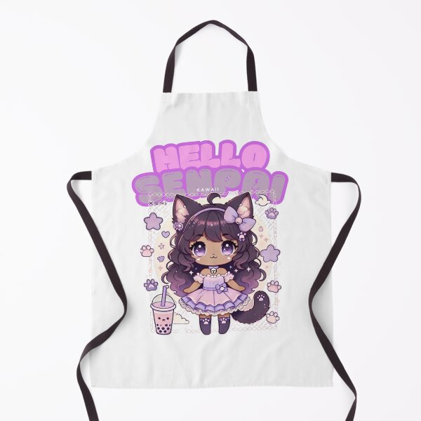 Item preview, Hello Senpai Cute Kawaii Kitten Maid designed and sold by Zya8Rya.