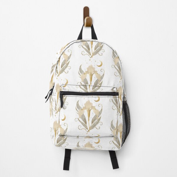 Item preview, Elegant Golden Iris with Celestial Elements - Mystical Floral Illustration designed and sold by AdaMerch.