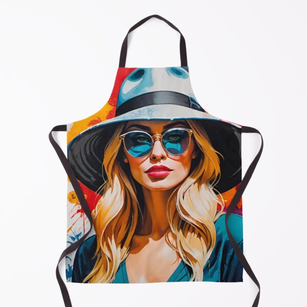 Item preview, Stunning Blonde Bombshell in Hat and Shades designed and sold by GrizzlyCollective.