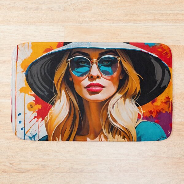 Item preview, Stunning Blonde Bombshell in Hat and Shades designed and sold by GrizzlyCollective.