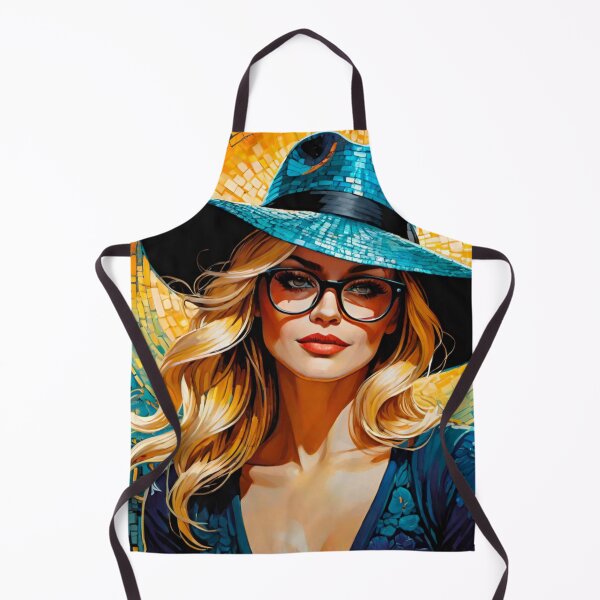 Item preview, Gorgeous Blonde Beauty with Hat, Shades, and Red Lips designed and sold by GrizzlyCollective.