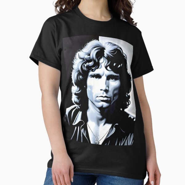 Item preview, Black And White Jim Morrison Art designed and sold by TheAmericanPoet.
