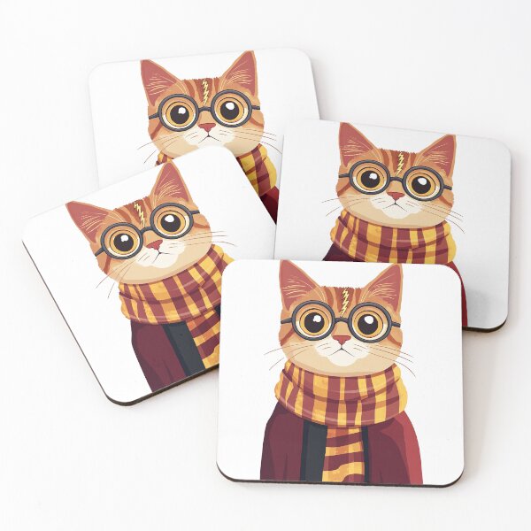 Item preview, Potter Cartoon Wizard Magic Fantasy, magical cat designed and sold by Innamalinka.