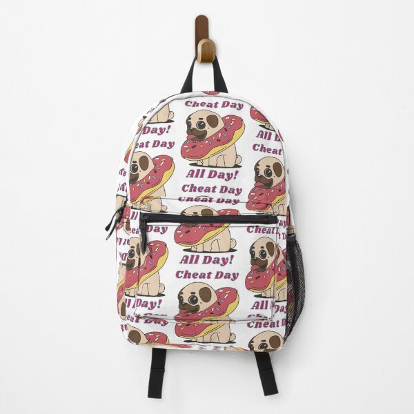 Item preview, Cheat Day All Day Pug & Donut designed and sold by AussieMomma.