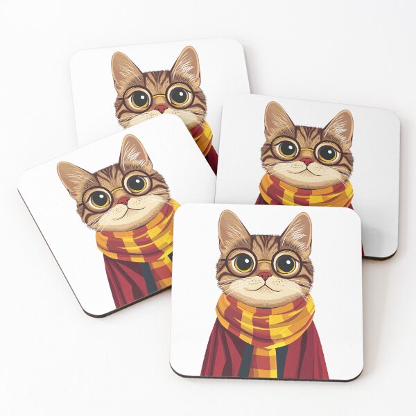 Item preview, Potter Cartoon Wizard Magic Fantasy, magical cat designed and sold by Innamalinka.