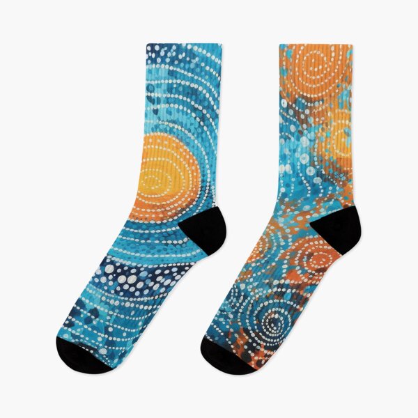 Item preview, Aboriginal Inspired Dot Art - Underwater Volcanic Epicenter designed and sold by GrinGalore.