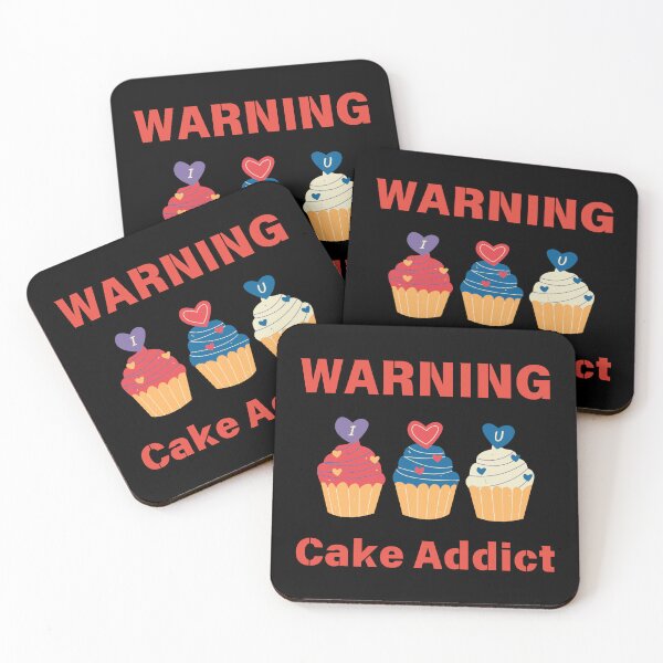 Item preview, Warning Cake Addict designed and sold by Rocklights.