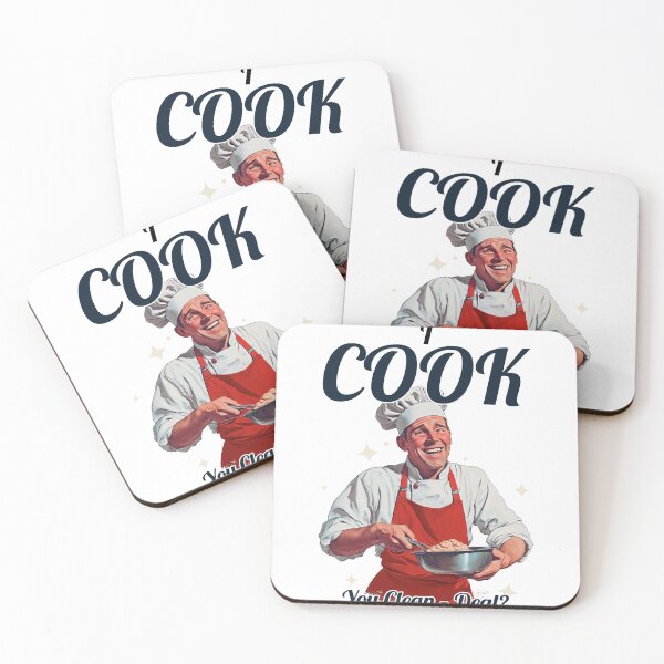 Item preview, I Cook You Clean Funny  Retro Chef  Shirt  designed and sold by ngedupdorjee.