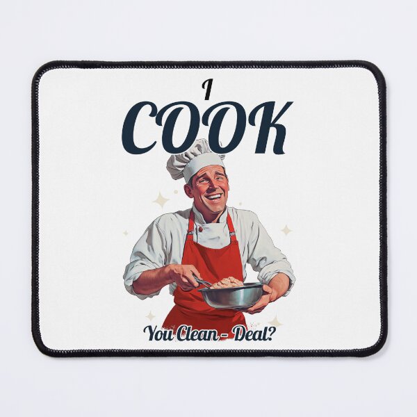 Item preview, I Cook You Clean Funny  Retro Chef  Shirt  designed and sold by ngedupdorjee.
