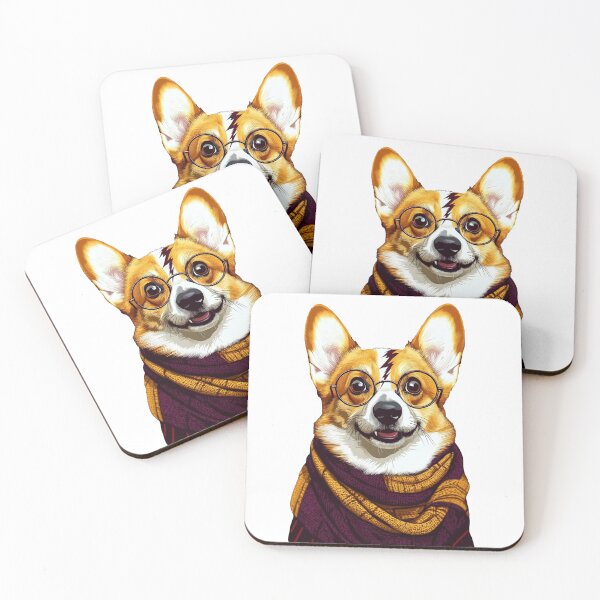 Item preview, Potter Cartoon Wizard Magic Fantasy, magical  corgi designed and sold by Innamalinka.