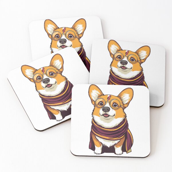Item preview, Potter Cartoon Wizard Magic Fantasy, magical  corgi, magical dog designed and sold by Innamalinka.