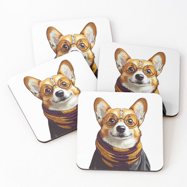 Item preview, Potter Cartoon Wizard Magic Fantasy, magical  corgi designed and sold by Innamalinka.