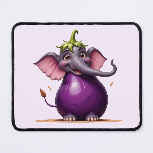 Item preview, Cute Funny Eggplant Elephant designed and sold by Itsheartshop.