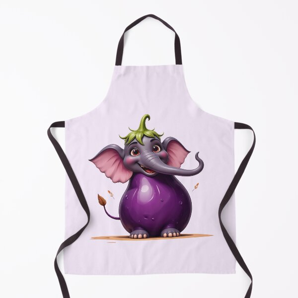 Item preview, Cute Funny Eggplant Elephant designed and sold by Itsheartshop.