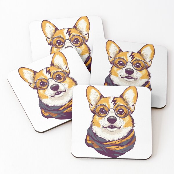 Item preview, Potter Cartoon Wizard Magic Fantasy, magical  corgi designed and sold by Innamalinka.