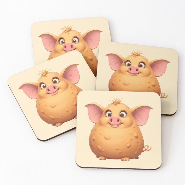 Item preview, Cute Funny Chubby Potato Pig designed and sold by Itsheartshop.