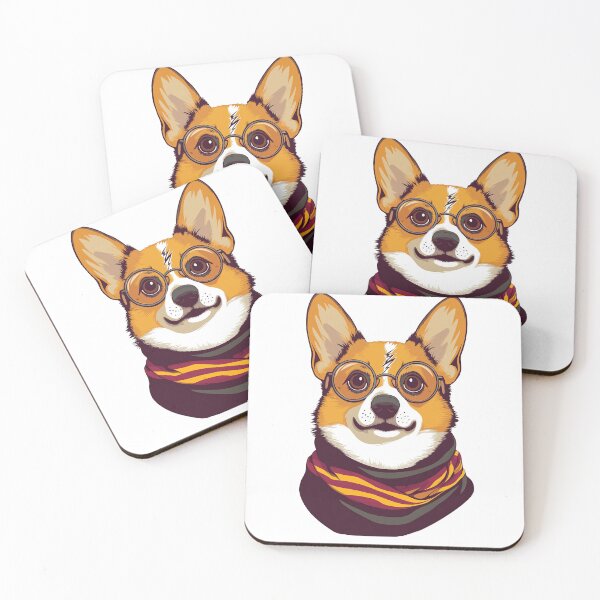 Item preview, Potter Cartoon Wizard Magic Fantasy, magical  corgi designed and sold by Innamalinka.