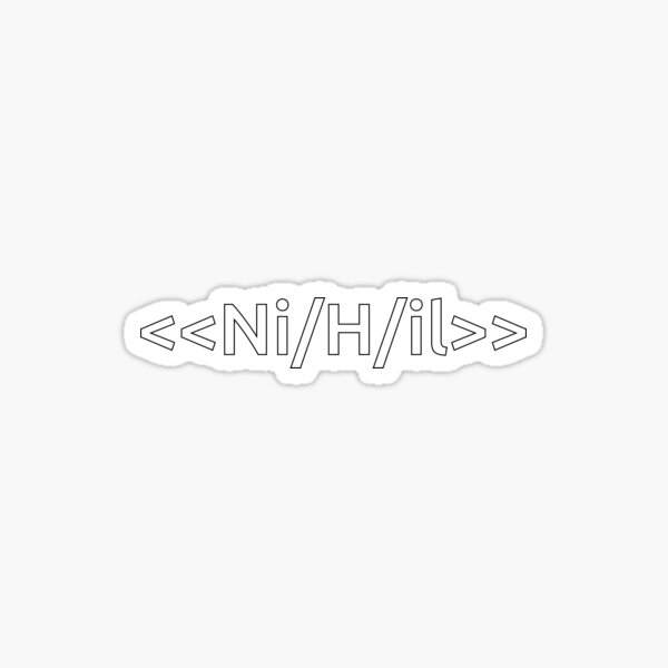 Artikel-Vorschau von NiHil WoT, designt und verkauft von Stu-art-errol.