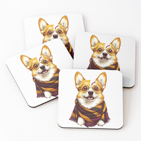 Item preview, Potter Cartoon Wizard Magic Fantasy, magical  corgi designed and sold by Innamalinka.