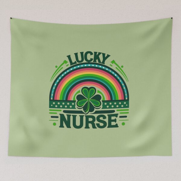Item preview, Colorful Lucky Nurse St Patrick's Day designed and sold by DeeCeeFashion.