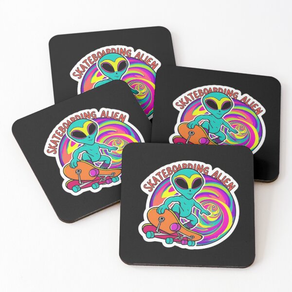Item preview, Alien Skateboarding designed and sold by AuraTides.