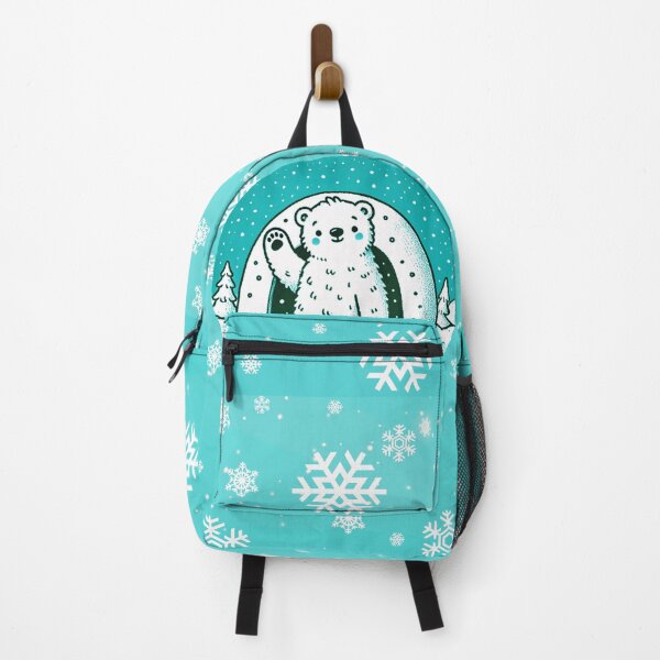 Item preview, Hello from the Snowy Den (Blue) designed and sold by LyssasMindArt.