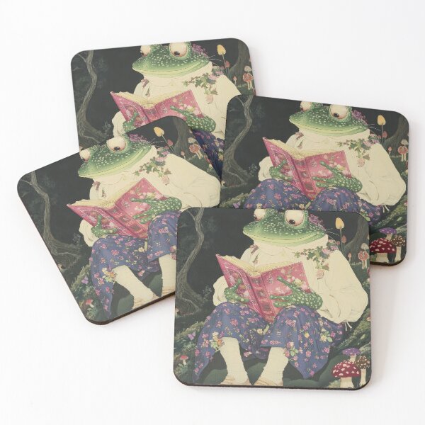 Item preview, Whimsical Mushroomcore Frog – Cottagecore Fairy Tale Aesthetic designed and sold by baucestudio.