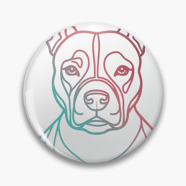 Item preview, Pitbull One Line colorful designed and sold by hemp3x.