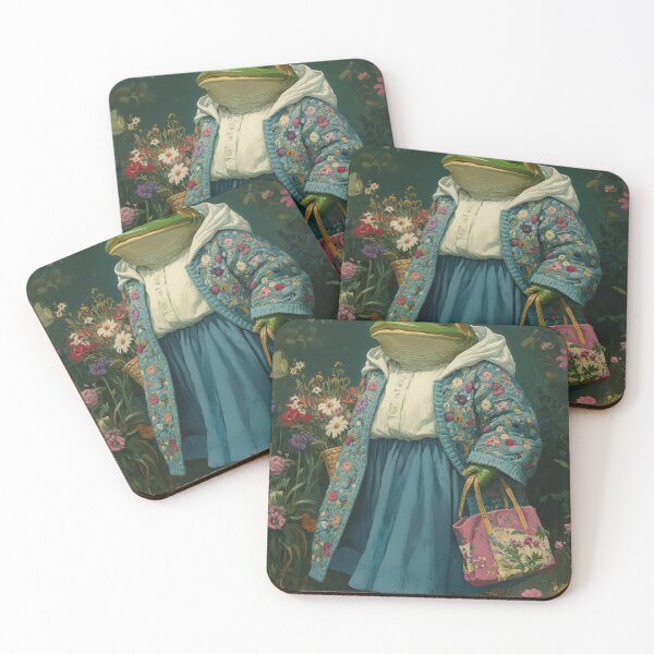 Item preview, Whimsical Cottagecore Frog – Cozy Goblincore Floral Aesthetic designed and sold by baucestudio.