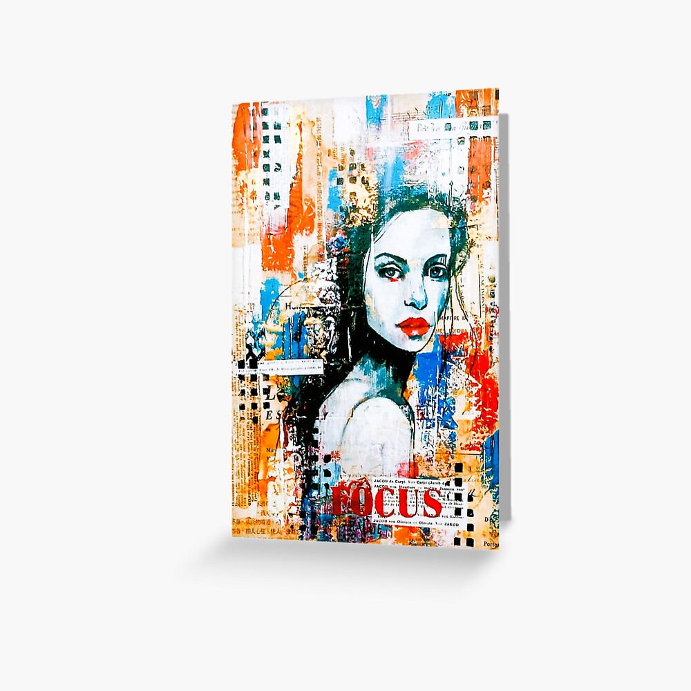 Aperçu de l'œuvre Carte de vœux créée et vendue par artdumixedmedia.