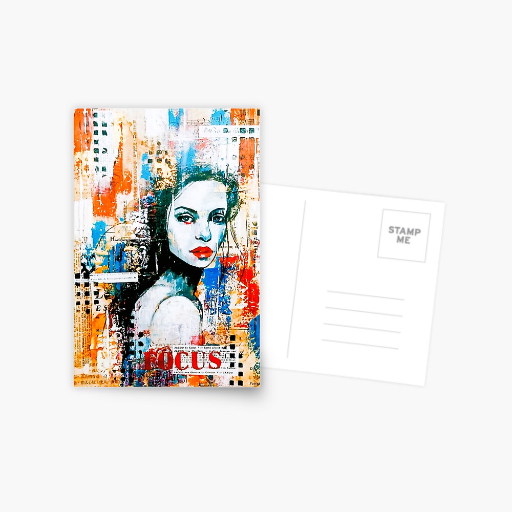 Aperçu de l'œuvre Carte postale créée et vendue par artdumixedmedia.