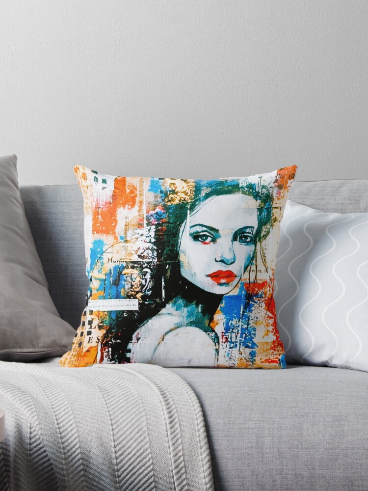 Aperçu de l'œuvre Coussin créée et vendue par artdumixedmedia.
