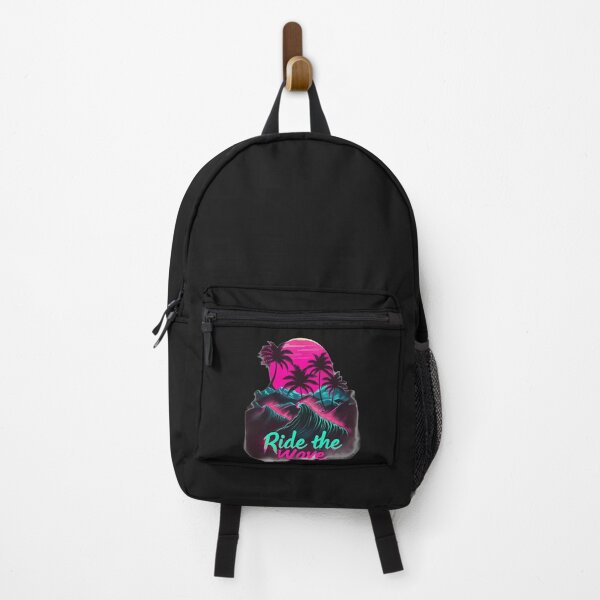 Item preview, Ride the Wave – Neon Synthwave Sunset designed and sold by Zentuary.