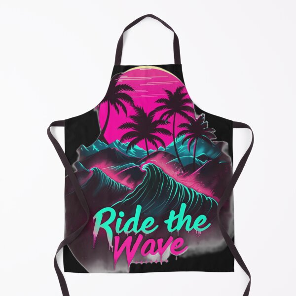 Item preview, Ride the Wave – Neon Synthwave Sunset designed and sold by Zentuary.