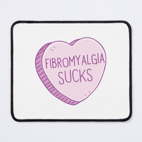 Item preview, Fibromyalgia sucks with pink candy heart designed and sold by jazzydevil.