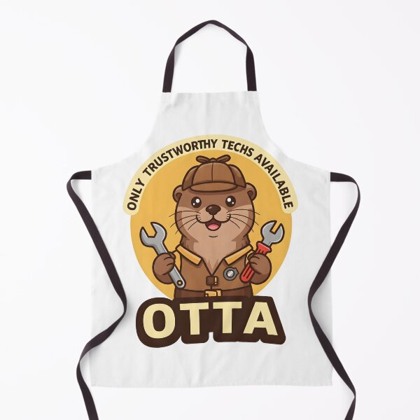Item preview, Cute Detective Otter Technician Badge Design designed and sold by Hooodify.