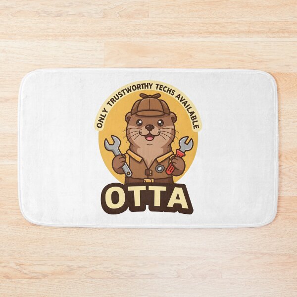 Item preview, Cute Detective Otter Technician Badge Design designed and sold by Hooodify.