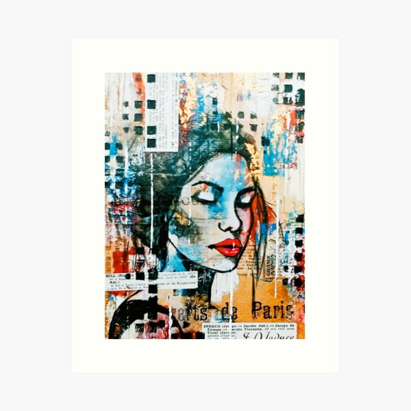 Aperçu de l'œuvre Fragments abstraits créée et vendue par L'art du mixed media.