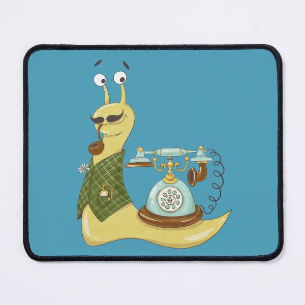 Item preview, Telephone Snail in vintage waistcoat smoking a pipe designed and sold by Catsspirit.