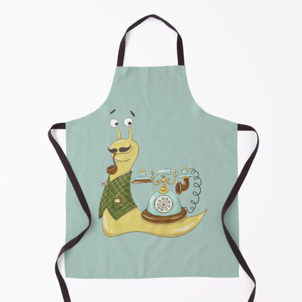 Item preview, Telephone Snail in vintage waistcoat smoking a pipe designed and sold by Catsspirit.