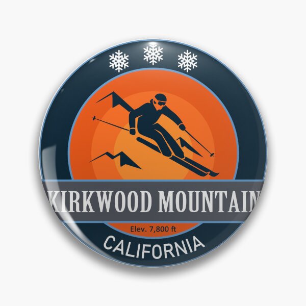 Item preview, Kirkwood Mountain California Skiing Badge designed and sold by Wanderful-roads.