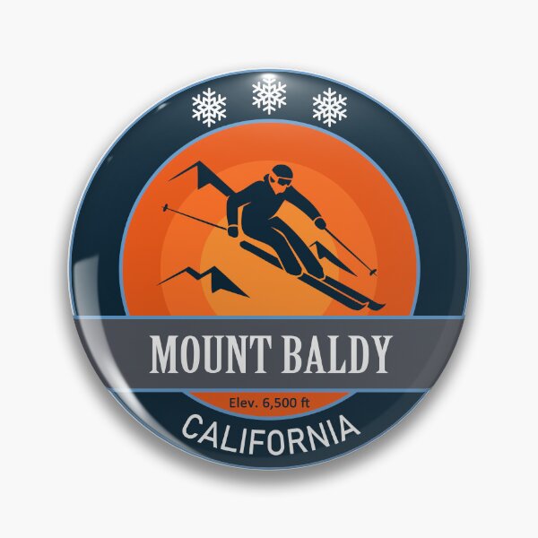 Item preview, Mount Baldy California Skiing Badge designed and sold by Wanderful-roads.