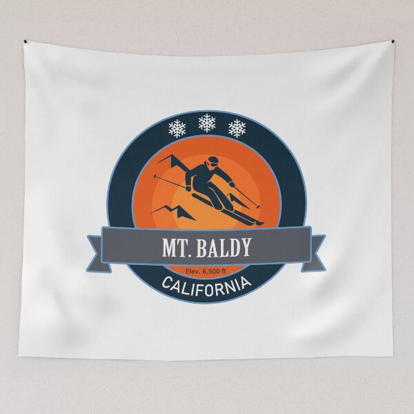 Item preview, Mount Baldy California Skiing Badge designed and sold by Wanderful-roads.