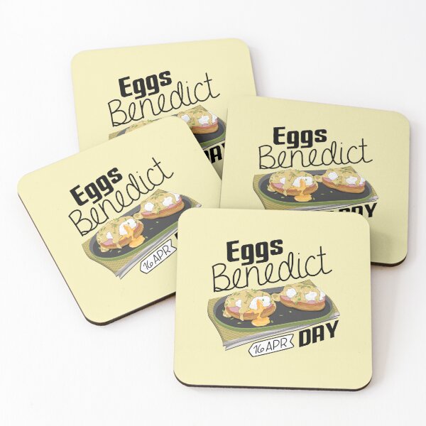 Item preview, 16 April Eggs Benedict Day - Wacky Holidays designed and sold by ChemicalXShop.