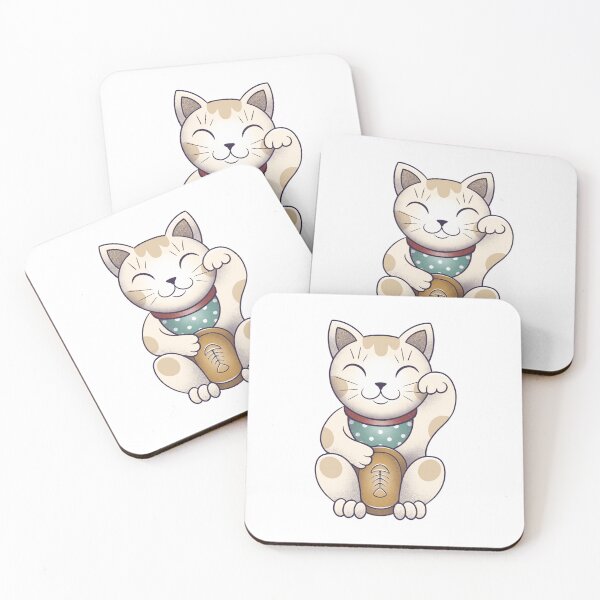 Item preview, Lucky cat, maneki-neko designed and sold by Studioao.